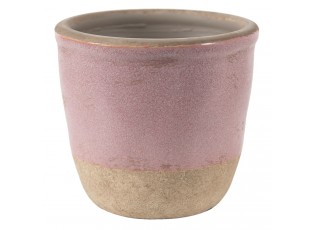 Růžovo-béžový keramický obal na květináč Pinae XS - Ø 11*10 cm