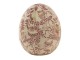 Keramické dekorační vajíčko s květy Roset - Ø14*16 cm