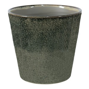 Zelený dekorační obal na květináč Mion XL - Ø 19*18 cm