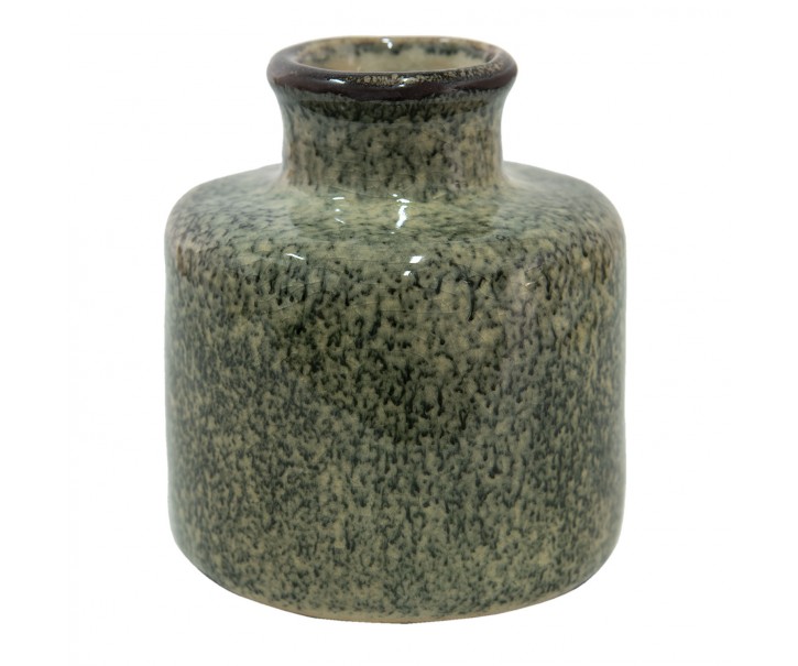 Zelená dekorační váza Mion S - Ø 9*10 cm Clayre & Eef