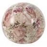 Keramická dekorační koule s růžemi Rosien - Ø12*11 cmMateriál: keramikaBarva: krémová antik s patinou/ růžováHmotnost: 0,32 kg