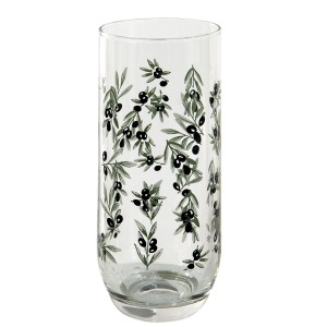 Nápojová sklenice s olivami - Ø 6*14 cm / 280 ml