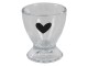 Skleněný kalíšek na vejce Love - 6 cm