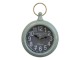 Zelené vintage nástěnné hodiny Cafe De La Gare – Ø 16*6*23 cm / 1*AA