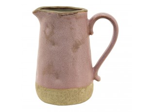 Růžovo-béžový keramický džbán Pinae L - 20*14*23 cm