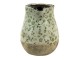 Keramický dekorační džbán se zelenými květy Jenia - 20*16*20 cm