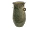 Zelená dekorační váza s oušky Mion- 18*14*26 cm