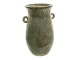 Zelená dekorační váza s oušky Mion- 18*14*26 cm
