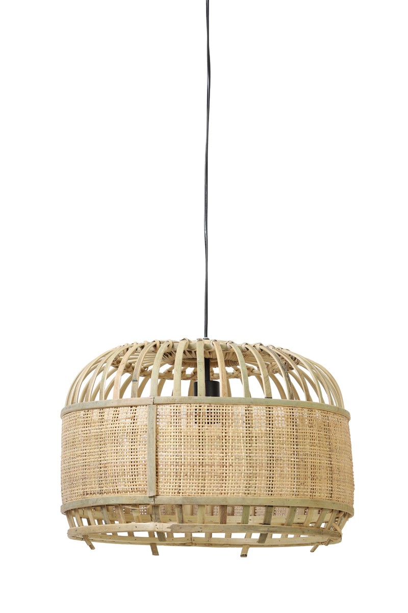 Přírodní bambusové závěsné světlo Dalika - Ø 49*36cm