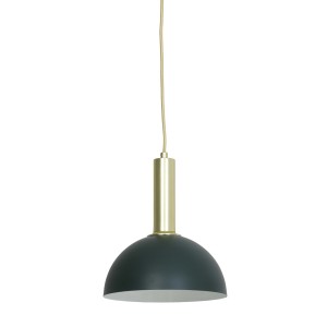 Zeleno-zlaté kovové závěsné světlo Boste - Ø 25*13 cm