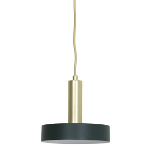 Zeleno-zlaté kovové závěsné světlo Boste - Ø 20*5 cm