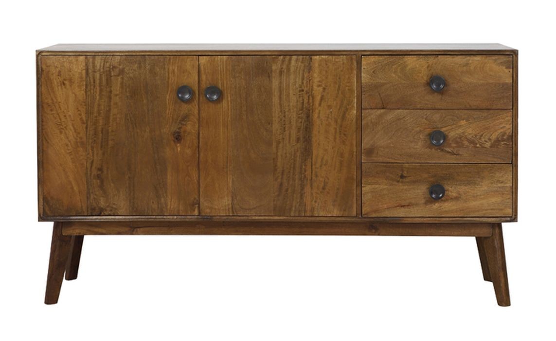 Dřevěná komoda Espita se šuplíky a dvířky - 152*40*80cm