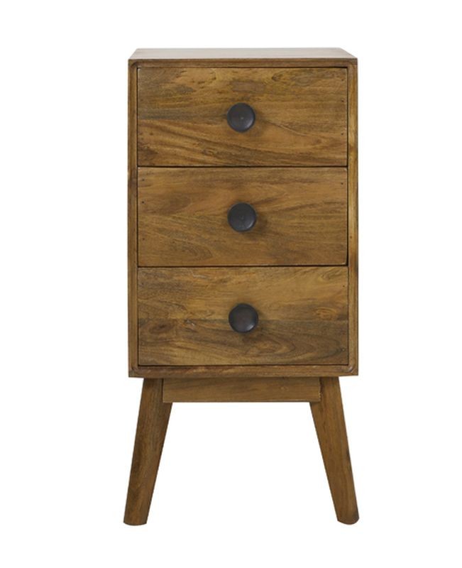Dřevěná nízká komoda Espita se šuplíky - 40*40*80cm