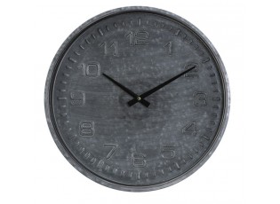 Kulaté šedé hodiny RICARD grey-  Ø39*5 cm