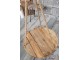 Závěsná dřevěná police/stolek Natural - Ø 50*85cm