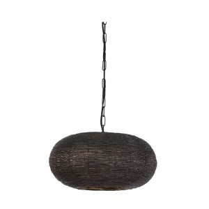 Bronzovo-hnědé závěsné kovové světlo Nadra - Ø45*23cm