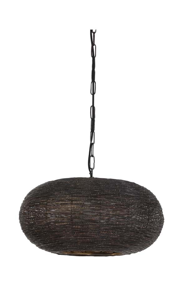 Bronzovo-hnědé závěsné kovové světlo Nadra - Ø45*23cm