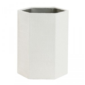Krémové hexagonální stínidlo Savernu na lampu - 20*20*26cm/ E27