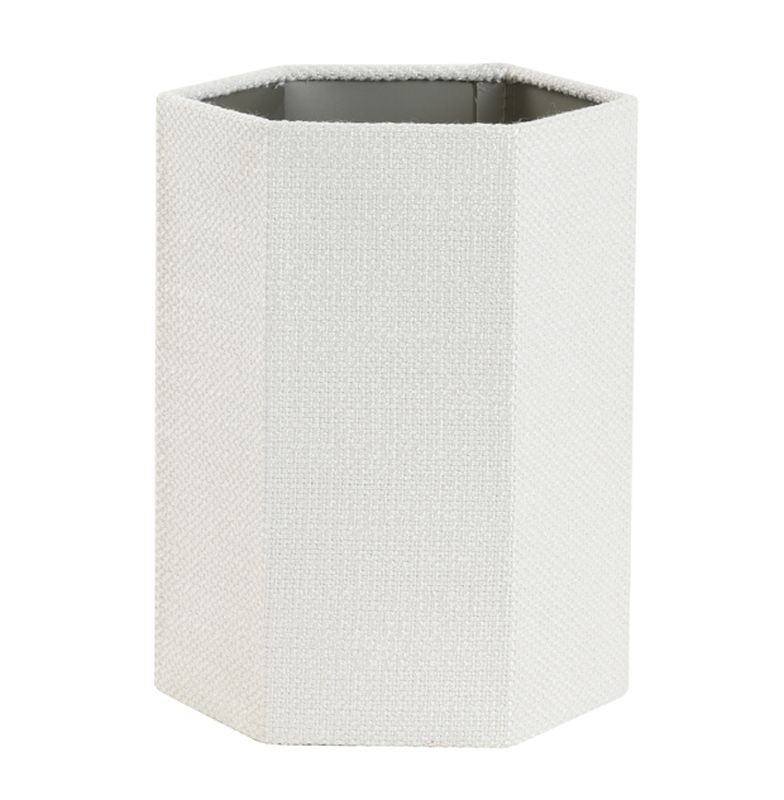 Krémové hexagonální stínidlo Savernu na lampu - 20*20*26cm/ E27