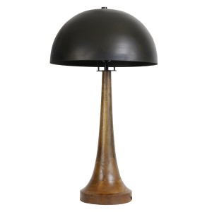 Dřevěná stolní lampa Jovany oil - Ø40*72cm / E27