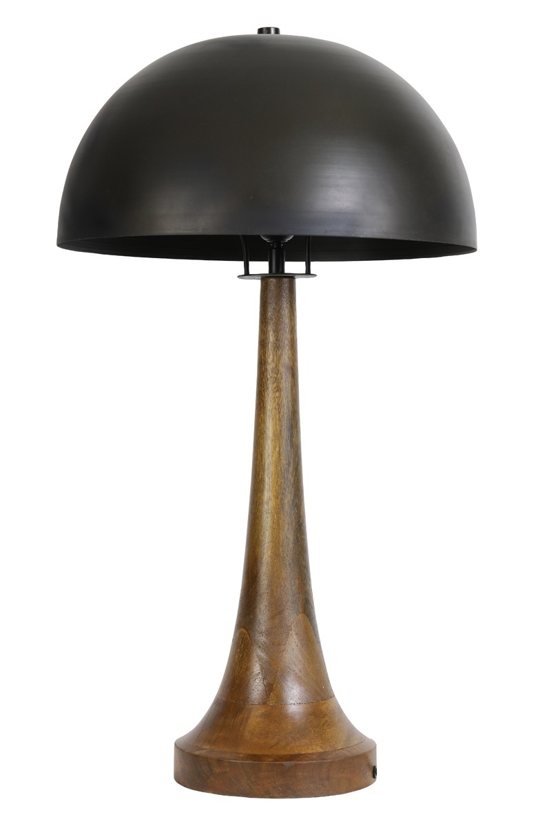 Dřevěná stolní lampa Jovany oil - Ø40*72cm / E27