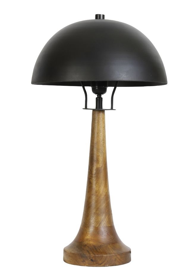 Dřevěná stolní lampa Jovany oil - Ø30*60cm / E27 Light & Living