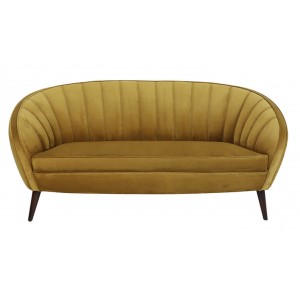 Okrová designová pohovka Almond ocher - 160*72*79cm