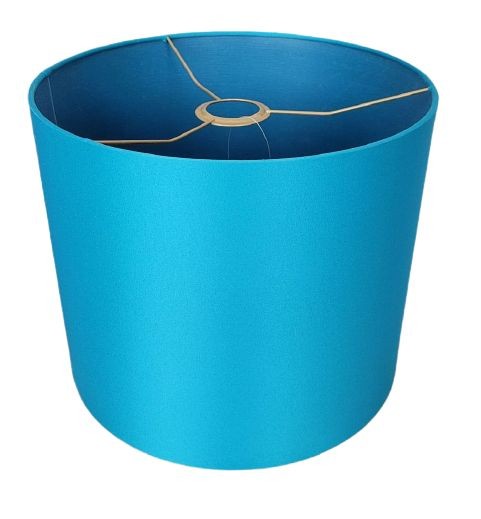 Petrolejové stínidlo na stolní nebo závěsnou lampu Petrol - Ø 30*25cm/ E27