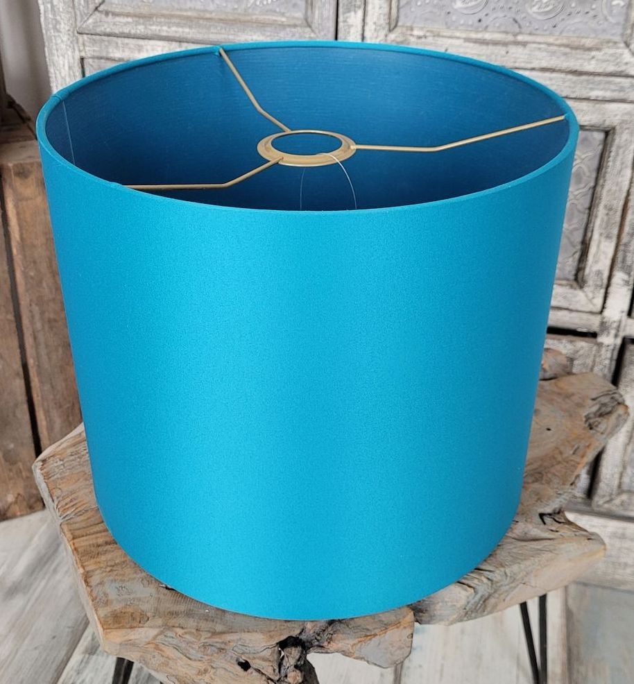 Petrolejové stínidlo na stolní nebo závěsnou lampu Petrol - Ø 30*25cm/ E27