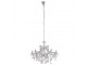 Stříbrný křišťálový lustr Edison - Ø 80*60 cm E14/max 8*40W Clayre & Eef