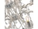 Stříbrný křišťálový lustr Edison - Ø 80*60 cm E14/max 8*40W Clayre & Eef