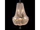 Stříbrný křišťálový lustr Demos - Ø 40*64/184 cm E14/max 6*40W Clayre & Eef