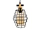 Závěsná černí industriální lampa - 22*18 cm E27/max 1*40W Clayre & Eef