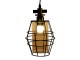 Závěsná černí industriální lampa - 22*18 cm E27/max 1*40W Clayre & Eef