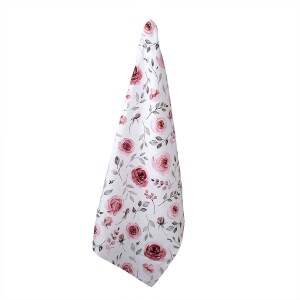Bavlněná kuchyňská utěrka s růžemi Rustic Rose - 50*70 cm