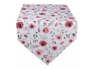 Bavlněný běhoun na stůl s růžemi Rustic Rose  - 50*160 cm