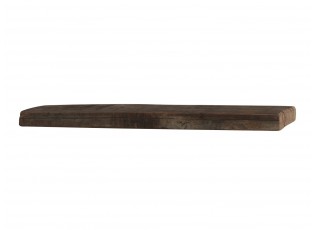 Hnědá dřevěná retro nástěnná polička Grimaud - 61*14*4cm