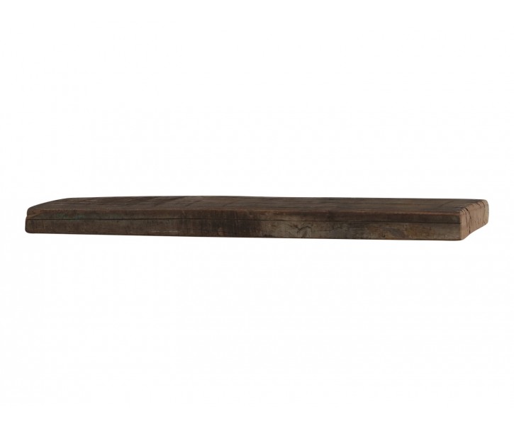 Hnědá dřevěná retro nástěnná polička Grimaud - 61*12*3cm