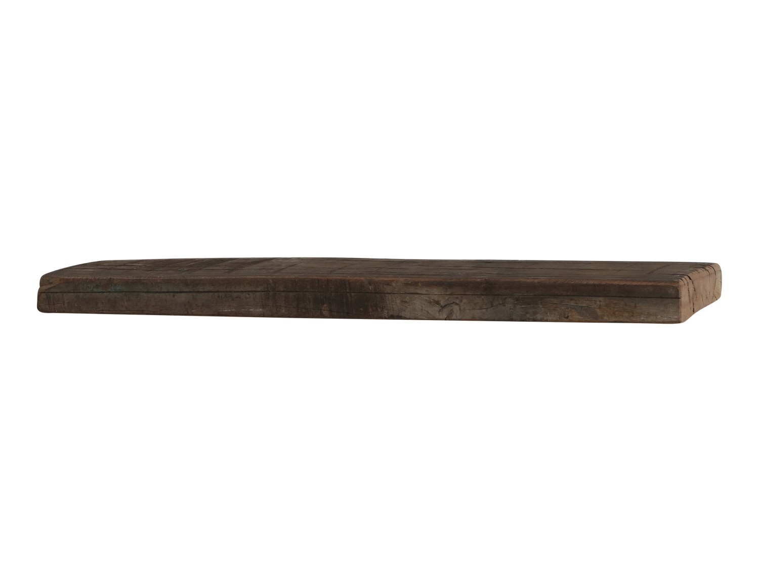 Hnědá dřevěná retro nástěnná polička Grimaud - 61*12*3cm Chic Antique