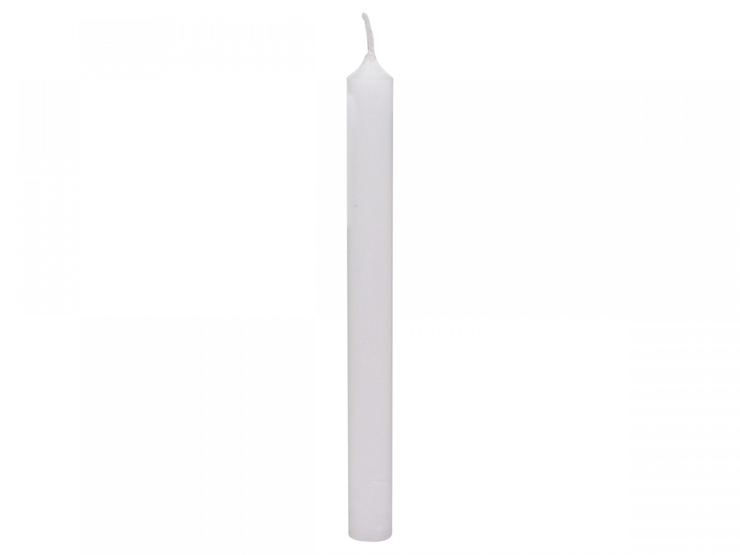 Bílá úzká svíčka Taper white - Ø 1,2 *13cm / 2.5h
