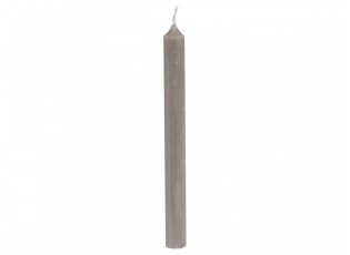Taupe úzká svíčka Taper linen - Ø 1,2 *13cm / 2.5h