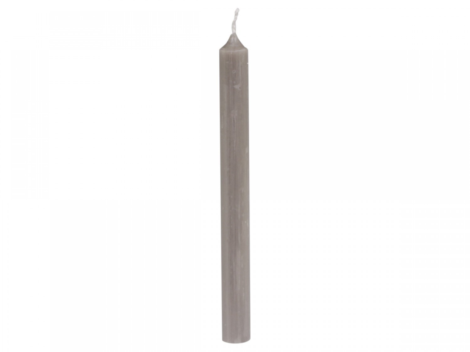 Taupe úzká svíčka Taper linen - Ø 1,2 *13cm / 2.5h