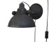 Černá antik nástěnná lampa s patinou Factory - 31*21*18 cm/E14