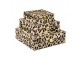Leopard Bijoux box z hovězí kůže (sada 3ks) - 25,5*25,5*8cm