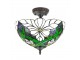 Krémovo-zelené stropní svítidlo Tiffany Malion  - Ø 36*31 cm E27/max 2*40W