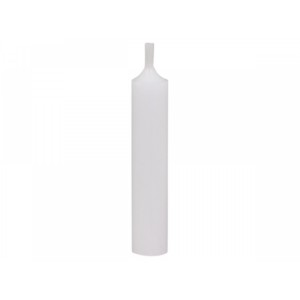 Bílá úzká krátká svíčka Short dinner white - Ø 2 *11cm / 4.5h