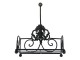 Černý antik kovový držák na ubrousky Potier ornament - 20*20*15 cm