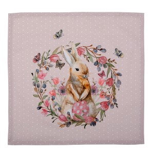 6ks bavlněné ubrousky s králíčkem Happy Bunny - 40*40 cm