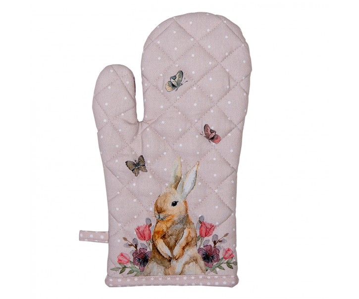 Bavlněná chňapka - rukavice s králíčkem Happy Bunny- 18*30 cm